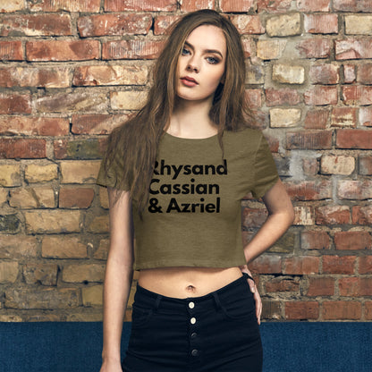 Rhysand, Cassian, & Azriel - Women’s Crop Tee