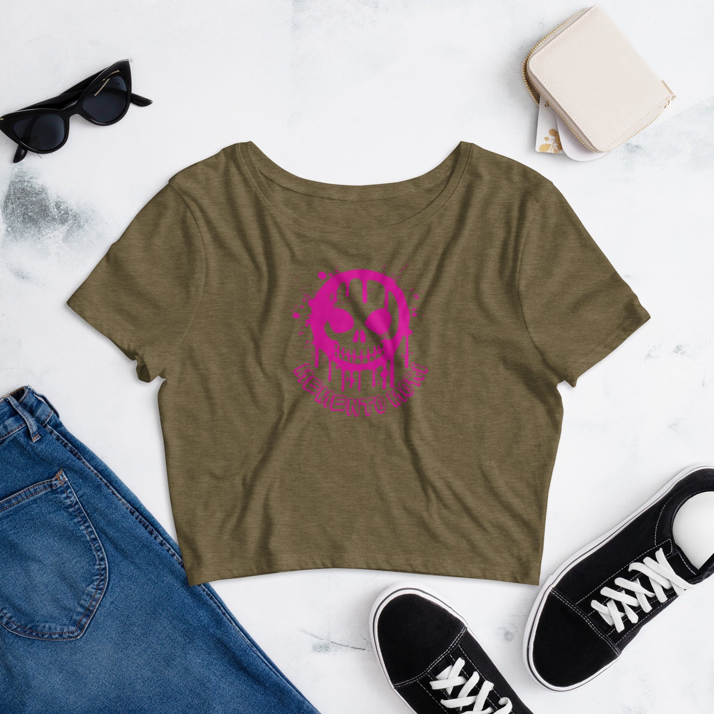 Memento Mori Graffiti - Women’s Crop Tee