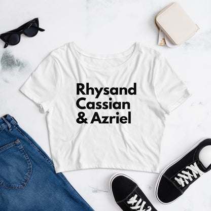 Rhysand, Cassian, & Azriel - Women’s Crop Tee