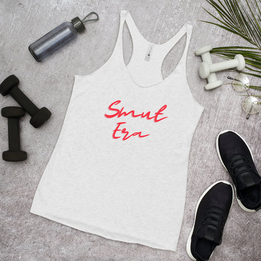 Smut Era - Women's Racerback Tank - Red Script