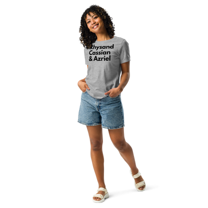 Rhysand, Cassian, & Azriel | 100% Cotton - Pre-Shrunk | Women's Relaxed T-Shirt