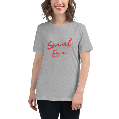 Smut Era - Red Script |  100% Cotton - Pre-Shrunk | Women's Relaxed T-Shirt