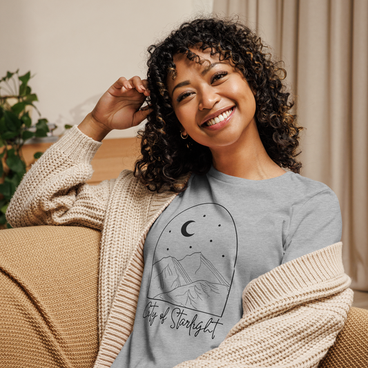 City of Starlight | 100% Cotton - Pre-Shrunk | Women's Relaxed T-Shirt