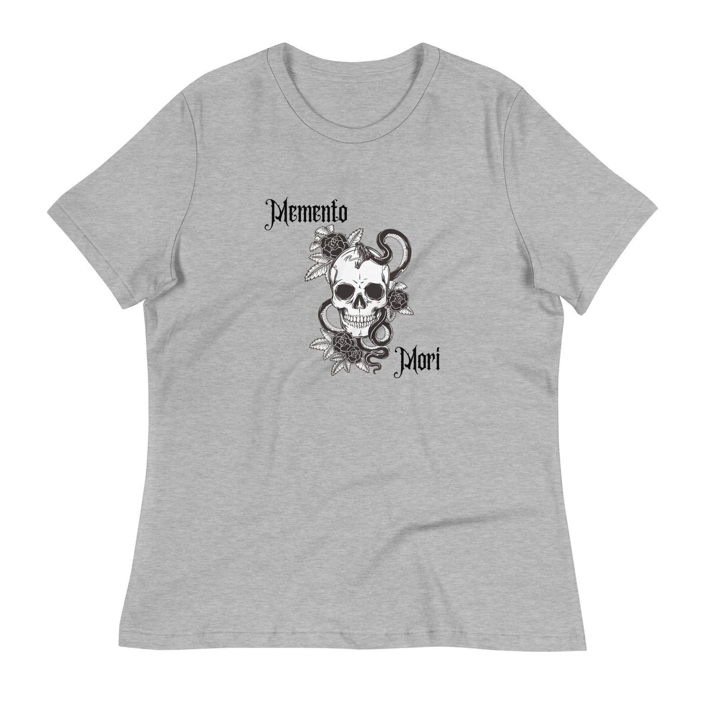 Memento Mori Skull | 100% Cotton - Pre-Shrunk | Women's Relaxed T-Shirt