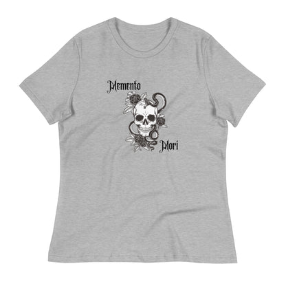 Memento Mori Skull | 100% Cotton - Pre-Shrunk | Women's Relaxed T-Shirt