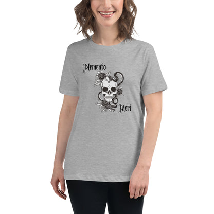 Memento Mori Skull | 100% Cotton - Pre-Shrunk | Women's Relaxed T-Shirt