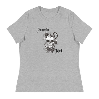 Memento Mori Skull | 100% Cotton - Pre-Shrunk | Women's Relaxed T-Shirt