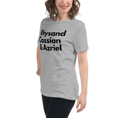 Rhysand, Cassian, & Azriel | 100% Cotton - Pre-Shrunk | Women's Relaxed T-Shirt