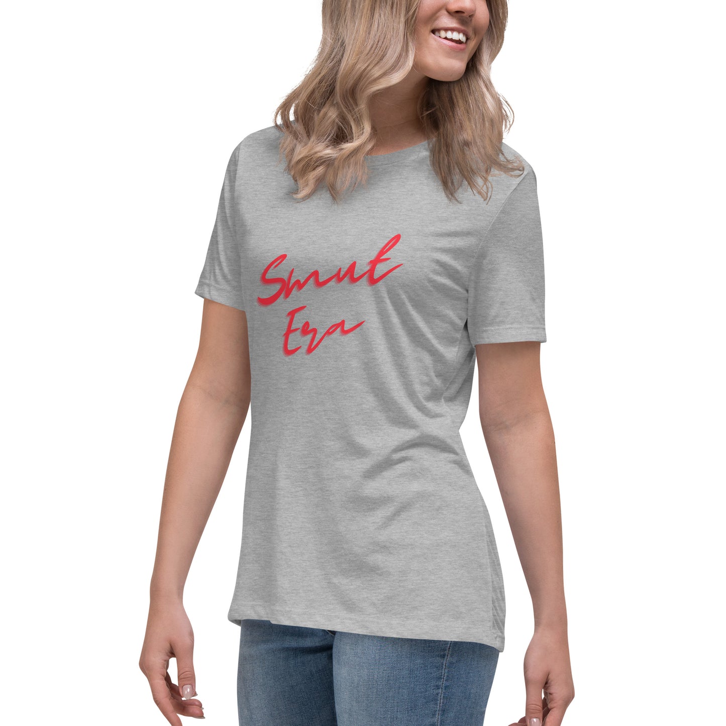 Smut Era - Red Script |  100% Cotton - Pre-Shrunk | Women's Relaxed T-Shirt