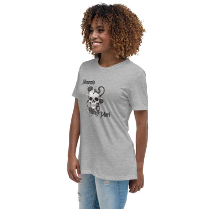 Memento Mori Skull | 100% Cotton - Pre-Shrunk | Women's Relaxed T-Shirt