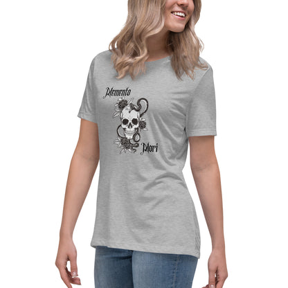 Memento Mori Skull | 100% Cotton - Pre-Shrunk | Women's Relaxed T-Shirt