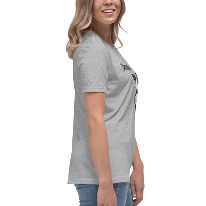 Memento Mori Skull | 100% Cotton - Pre-Shrunk | Women's Relaxed T-Shirt