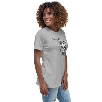 Memento Mori Skull | 100% Cotton - Pre-Shrunk | Women's Relaxed T-Shirt