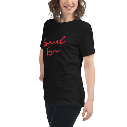 Smut Era - Red Script |  100% Cotton - Pre-Shrunk | Women's Relaxed T-Shirt