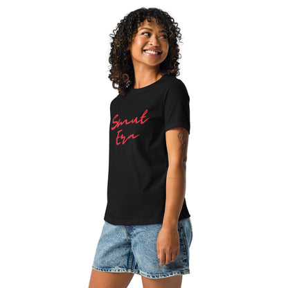 Smut Era - Red Script |  100% Cotton - Pre-Shrunk | Women's Relaxed T-Shirt