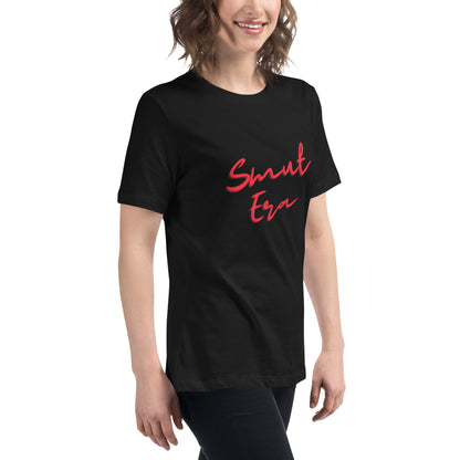 Smut Era - Red Script |  100% Cotton - Pre-Shrunk | Women's Relaxed T-Shirt