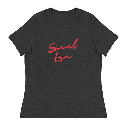 Smut Era - Red Script |  100% Cotton - Pre-Shrunk | Women's Relaxed T-Shirt