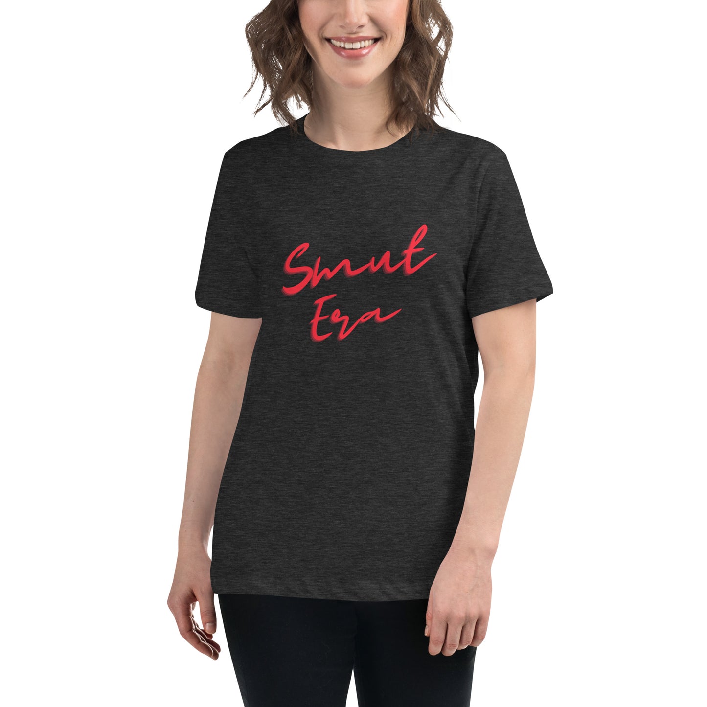 Smut Era - Red Script |  100% Cotton - Pre-Shrunk | Women's Relaxed T-Shirt