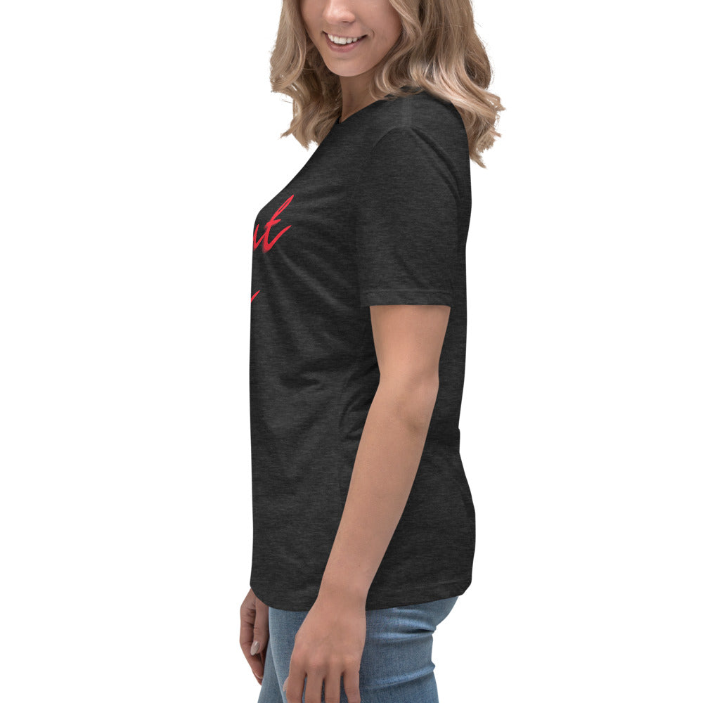 Smut Era - Red Script |  100% Cotton - Pre-Shrunk | Women's Relaxed T-Shirt