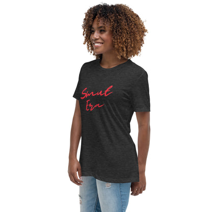 Smut Era - Red Script |  100% Cotton - Pre-Shrunk | Women's Relaxed T-Shirt