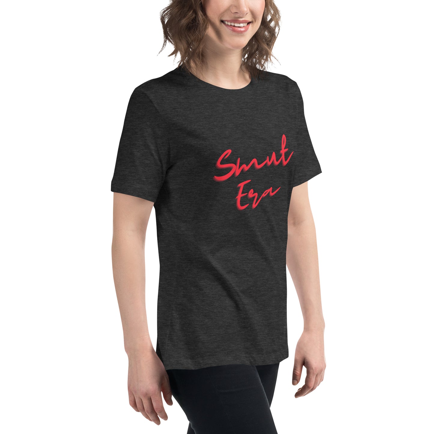 Smut Era - Red Script |  100% Cotton - Pre-Shrunk | Women's Relaxed T-Shirt