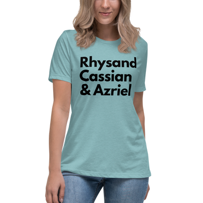 Rhysand, Cassian, & Azriel | 100% Cotton - Pre-Shrunk | Women's Relaxed T-Shirt