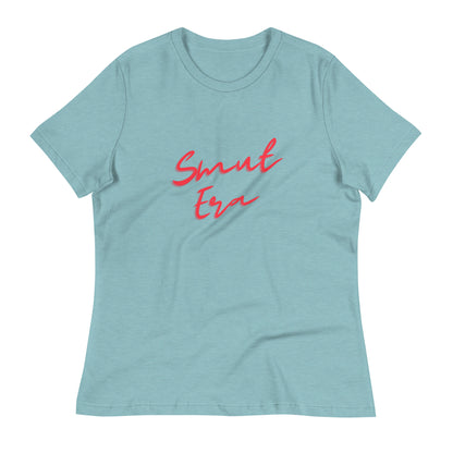 Smut Era - Red Script |  100% Cotton - Pre-Shrunk | Women's Relaxed T-Shirt