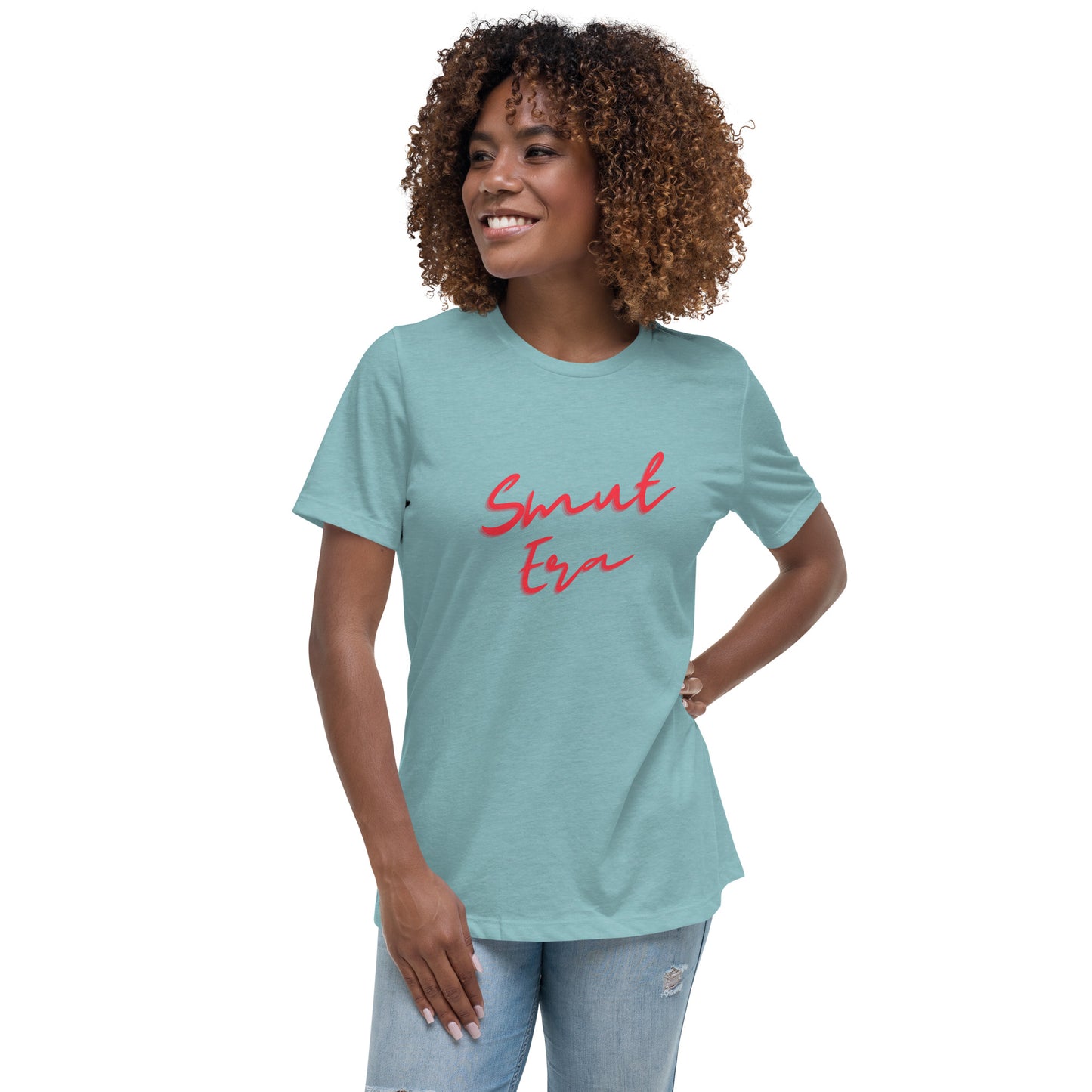 Smut Era - Red Script |  100% Cotton - Pre-Shrunk | Women's Relaxed T-Shirt