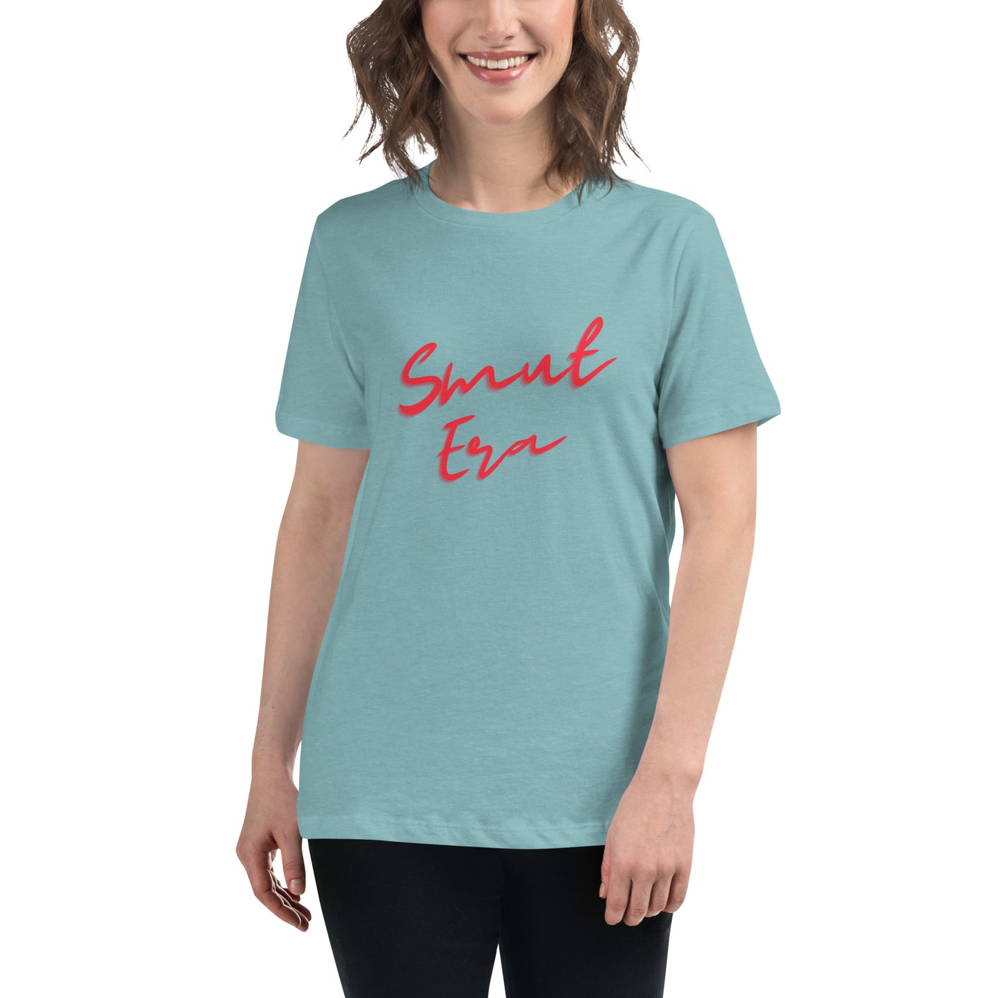 Smut Era - Red Script |  100% Cotton - Pre-Shrunk | Women's Relaxed T-Shirt