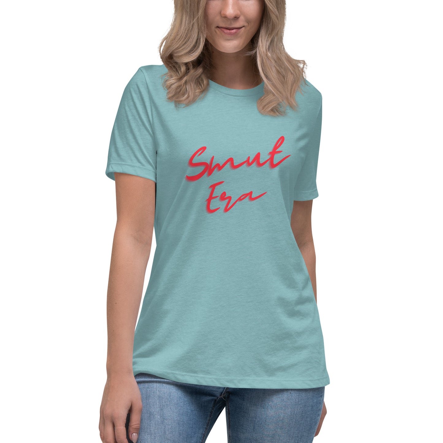 Smut Era - Red Script |  100% Cotton - Pre-Shrunk | Women's Relaxed T-Shirt