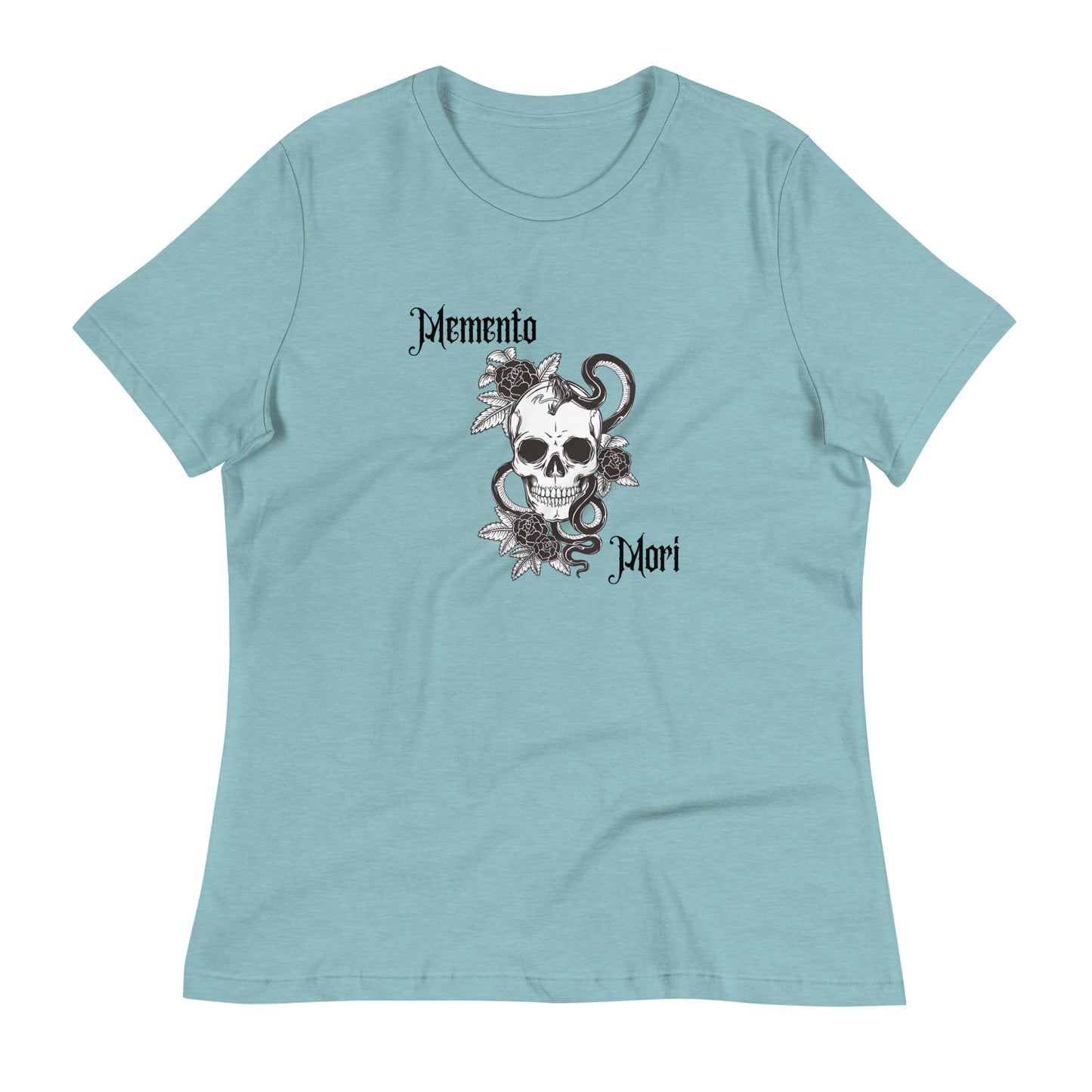 Memento Mori Skull | 100% Cotton - Pre-Shrunk | Women's Relaxed T-Shirt