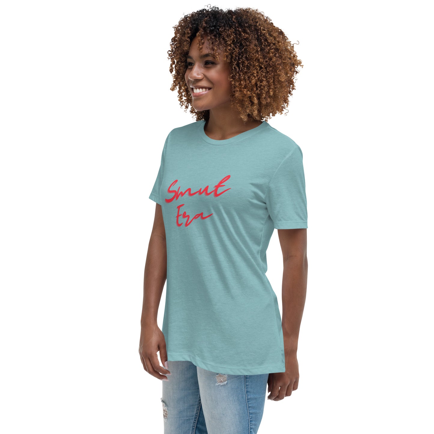 Smut Era - Red Script |  100% Cotton - Pre-Shrunk | Women's Relaxed T-Shirt