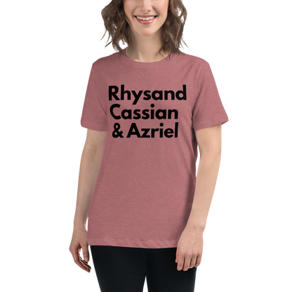 Rhysand, Cassian, & Azriel | 100% Cotton - Pre-Shrunk | Women's Relaxed T-Shirt