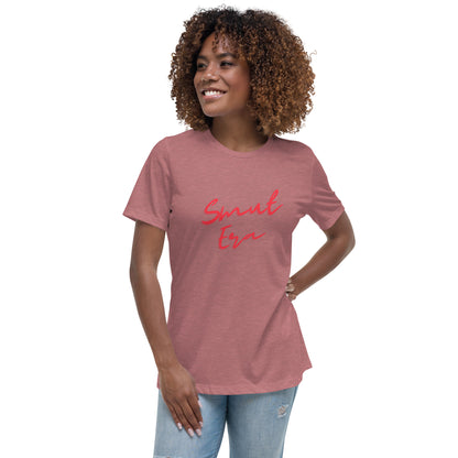 Smut Era - Red Script |  100% Cotton - Pre-Shrunk | Women's Relaxed T-Shirt