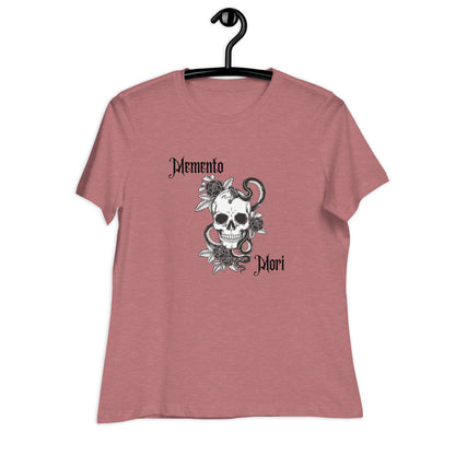 Memento Mori Skull | 100% Cotton - Pre-Shrunk | Women's Relaxed T-Shirt