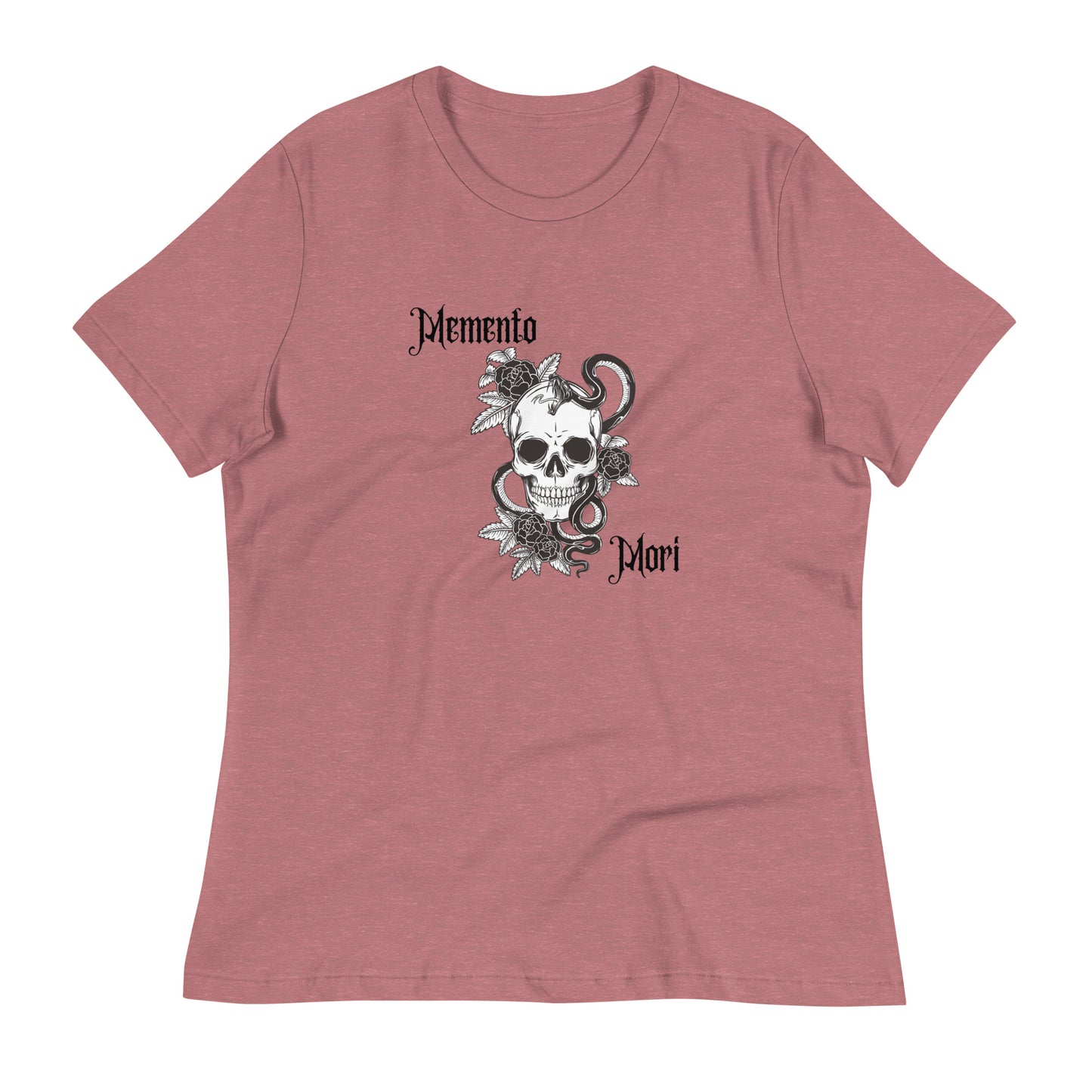 Memento Mori Skull | 100% Cotton - Pre-Shrunk | Women's Relaxed T-Shirt