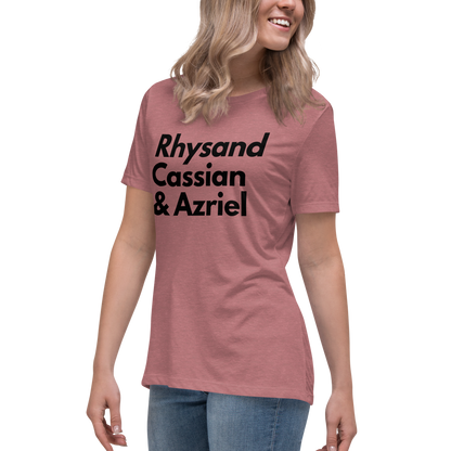 Rhysand, Cassian, & Azriel | 100% Cotton - Pre-Shrunk | Women's Relaxed T-Shirt