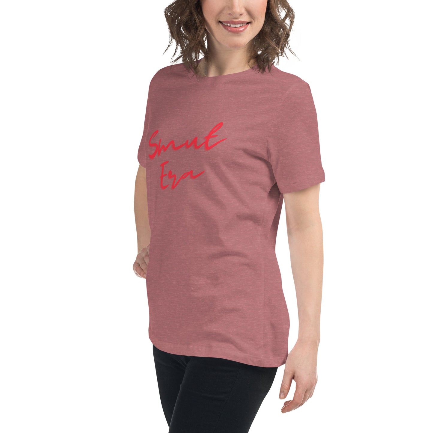 Smut Era - Red Script |  100% Cotton - Pre-Shrunk | Women's Relaxed T-Shirt