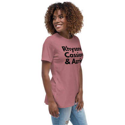 Rhysand, Cassian, & Azriel | 100% Cotton - Pre-Shrunk | Women's Relaxed T-Shirt