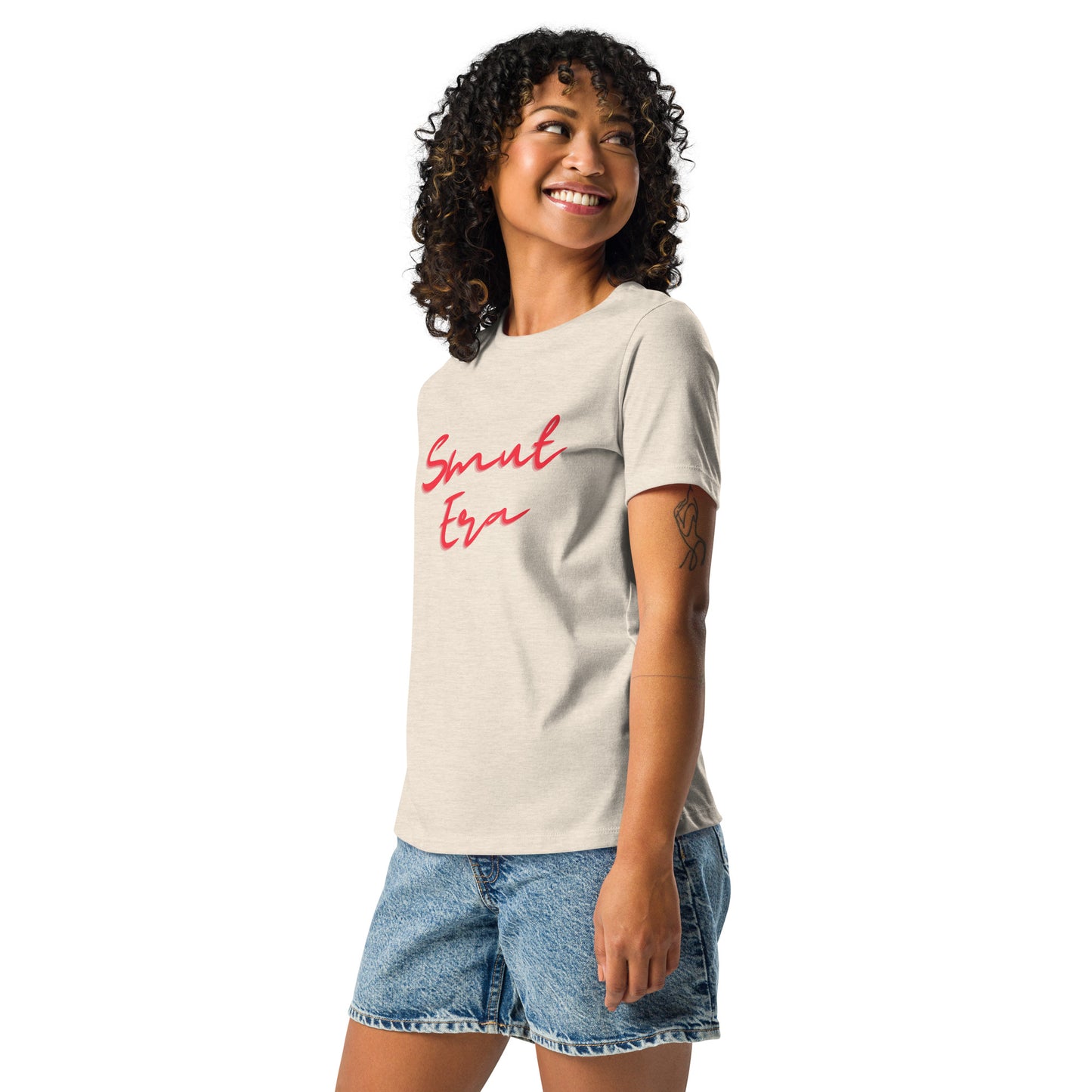 Smut Era - Red Script |  100% Cotton - Pre-Shrunk | Women's Relaxed T-Shirt