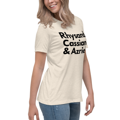 Rhysand, Cassian, & Azriel | 100% Cotton - Pre-Shrunk | Women's Relaxed T-Shirt