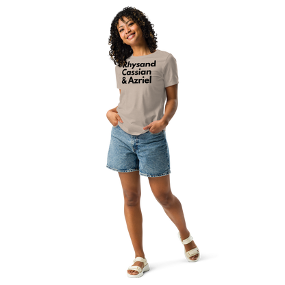 Rhysand, Cassian, & Azriel | 100% Cotton - Pre-Shrunk | Women's Relaxed T-Shirt