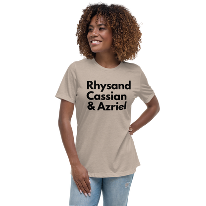 Rhysand, Cassian, & Azriel | 100% Cotton - Pre-Shrunk | Women's Relaxed T-Shirt