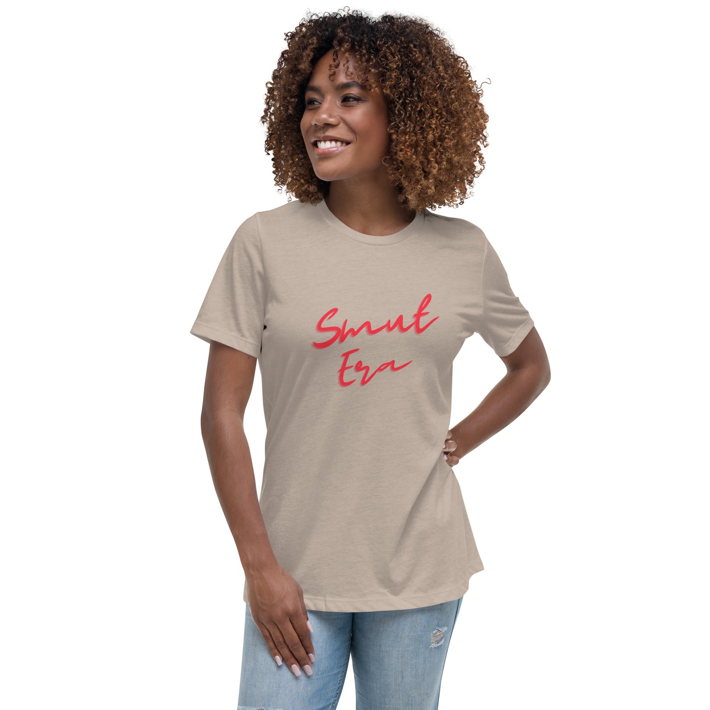 Smut Era - Red Script |  100% Cotton - Pre-Shrunk | Women's Relaxed T-Shirt