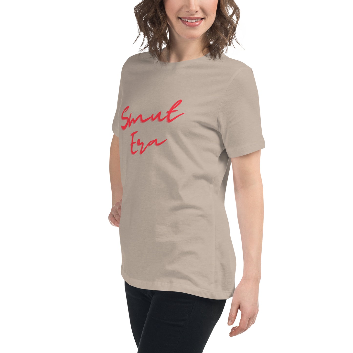 Smut Era - Red Script |  100% Cotton - Pre-Shrunk | Women's Relaxed T-Shirt