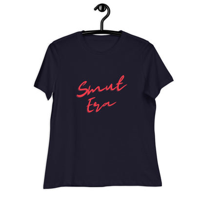 Smut Era - Red Script |  100% Cotton - Pre-Shrunk | Women's Relaxed T-Shirt