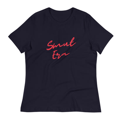 Smut Era - Red Script |  100% Cotton - Pre-Shrunk | Women's Relaxed T-Shirt