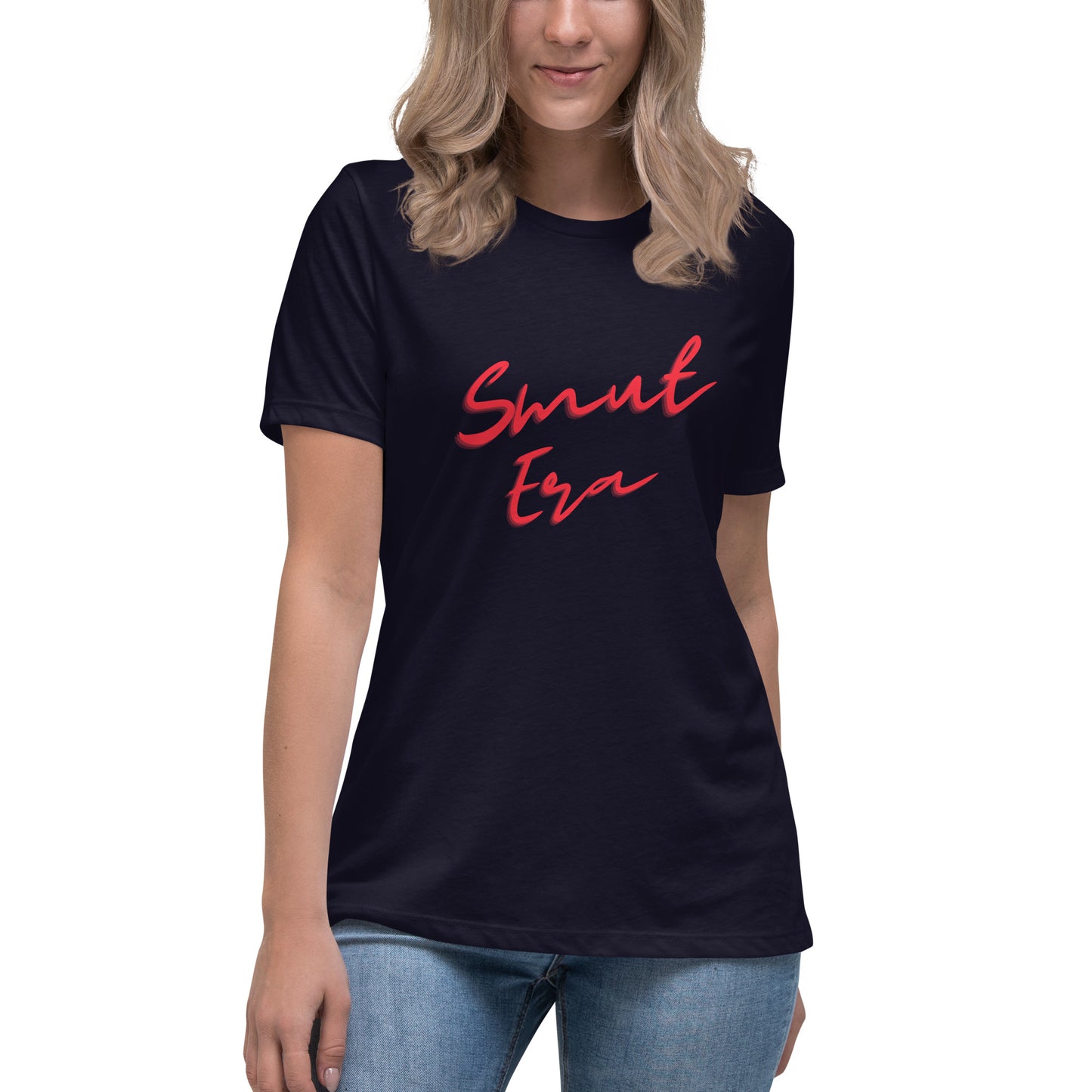 Smut Era - Red Script |  100% Cotton - Pre-Shrunk | Women's Relaxed T-Shirt