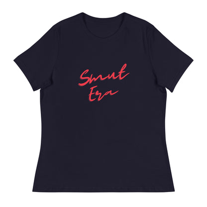 Smut Era - Red Script |  100% Cotton - Pre-Shrunk | Women's Relaxed T-Shirt