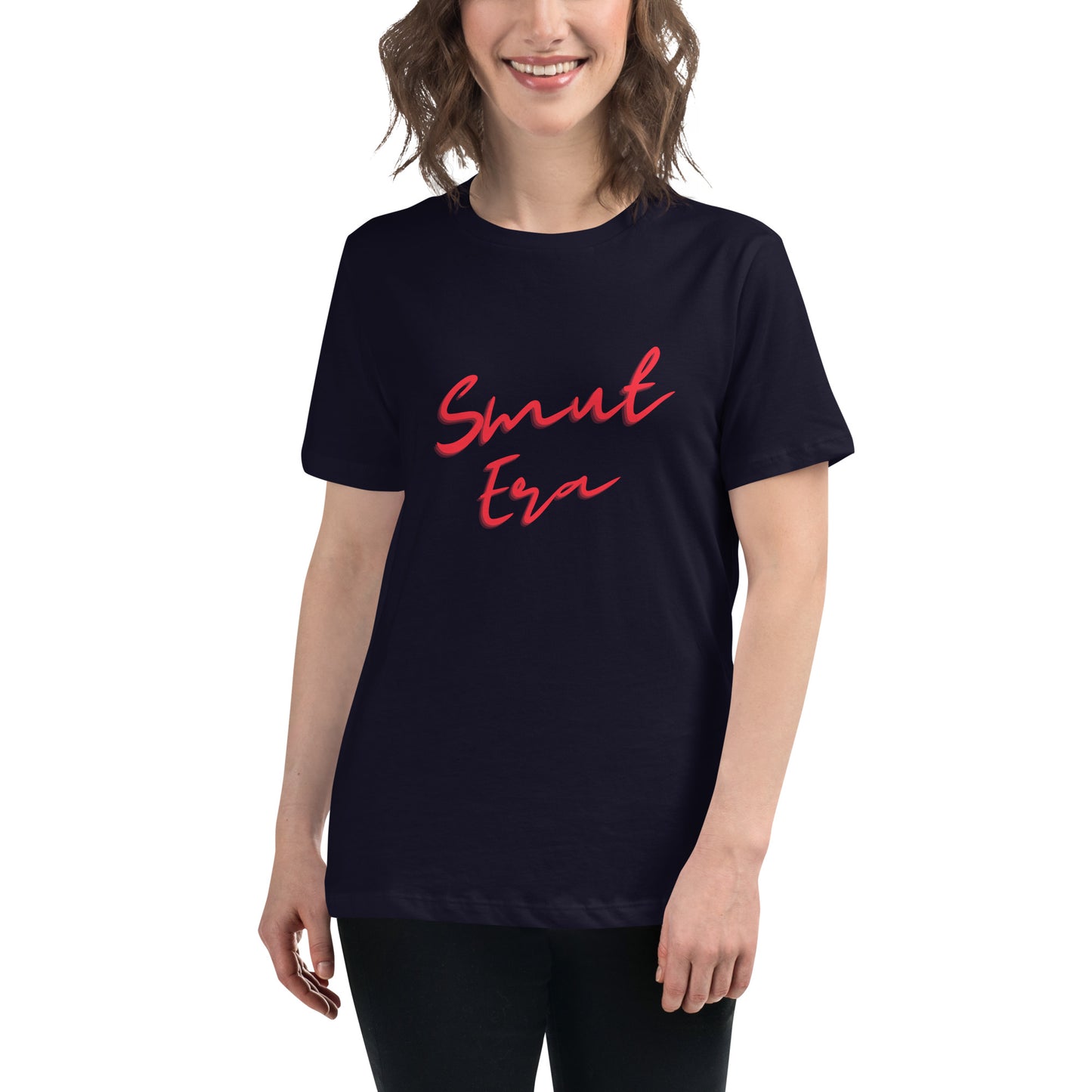 Smut Era - Red Script |  100% Cotton - Pre-Shrunk | Women's Relaxed T-Shirt